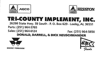 Tri-County Implement, Inc. Neuschwander